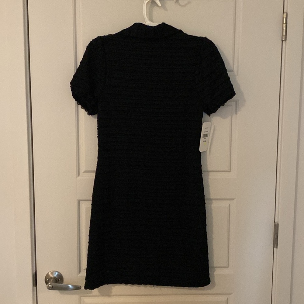 Short Sleeved Polo Dress With Ruffled Layers - Picture 3 of 3